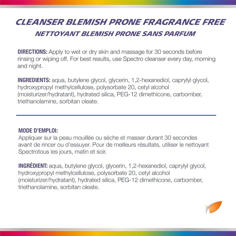 Spectro Jel Cleanser Fragrance Free 200ml