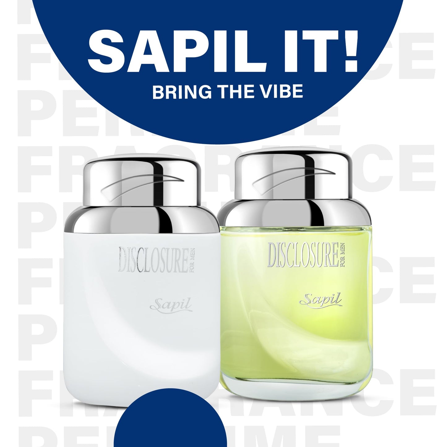 Sapil Disclosure White Perfume for Men - Long-Lasting Dubai Cologne - Woody Aromatic EDT Spray - 3.4 Oz (100 ml) - Ideal Men's Fragrance for Daily Wear