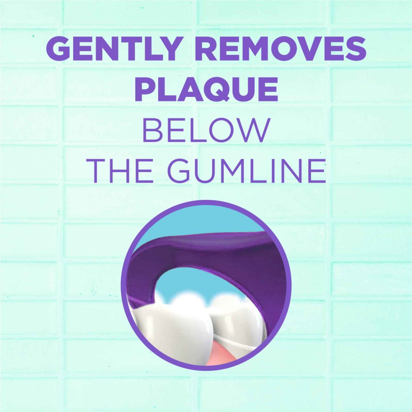 GUM Comfort Slide Floss Picks - Perfect for Tight Teeth - Extra Strong Shred-Resistant Dental Floss, Easy Grip Handle - Dental Flossers for Adults - Fresh Mint Flavor,90 Count (Pack of 6)