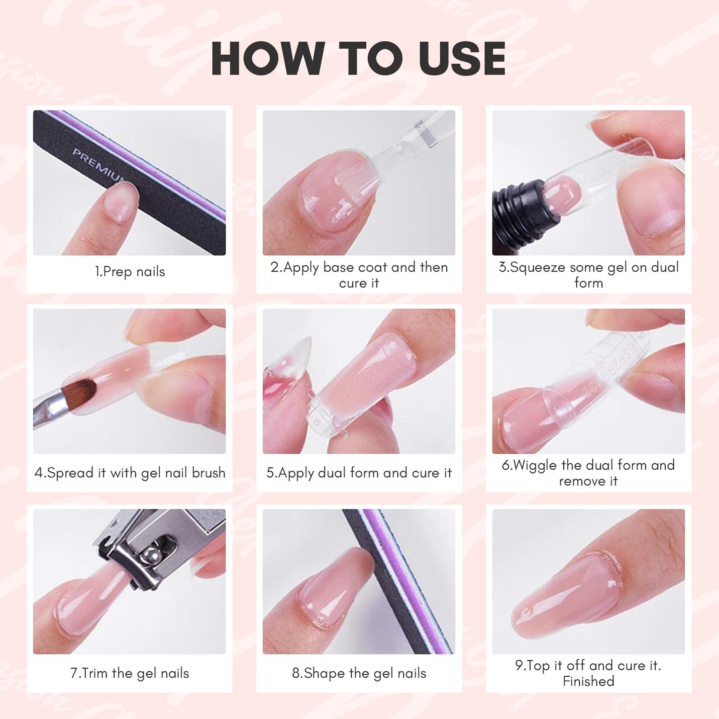 Makartt Poly Nail Gel: Clear 50ML Gel Builder for Natural-Looking Strengthener 3D Molding Gel for Trendy Nail Art-Long-Lasting and Easy to Use Supplies