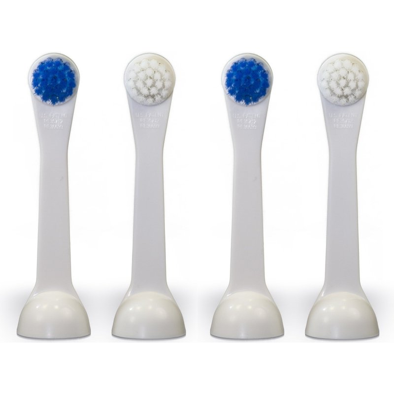 Cybersonic Classic Compact Replacement Brush Heads, 4 Pack, Compatible with All Cybersonic Electric Toothbrushes