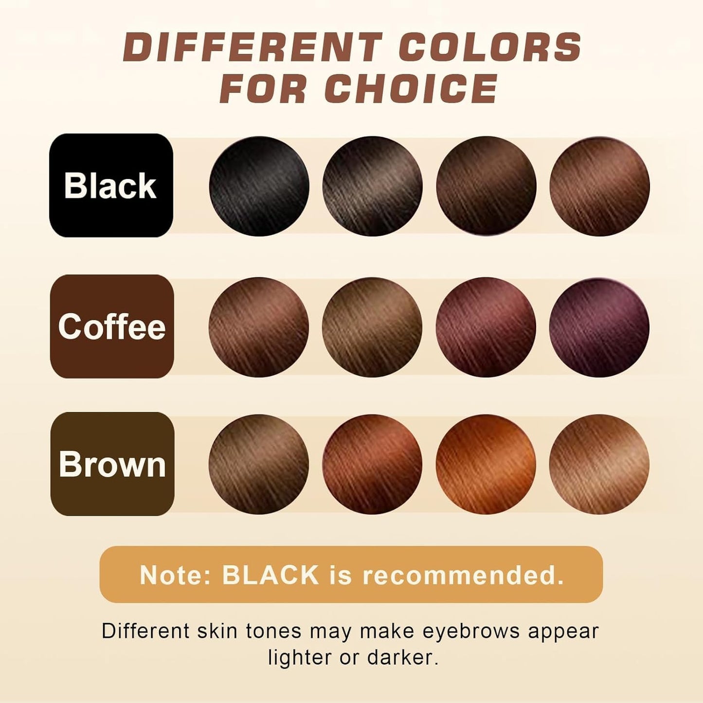 Eyelash & Eyebrow Color Kit, 2 in 1 Professional Lash & Brow Color Kit, Easy to Use with Natural Results, DIY Hair Coloring Eye Lash & Eye Brow Set for Beginner Salon Beauty 7ml (Brown/Light Brown)