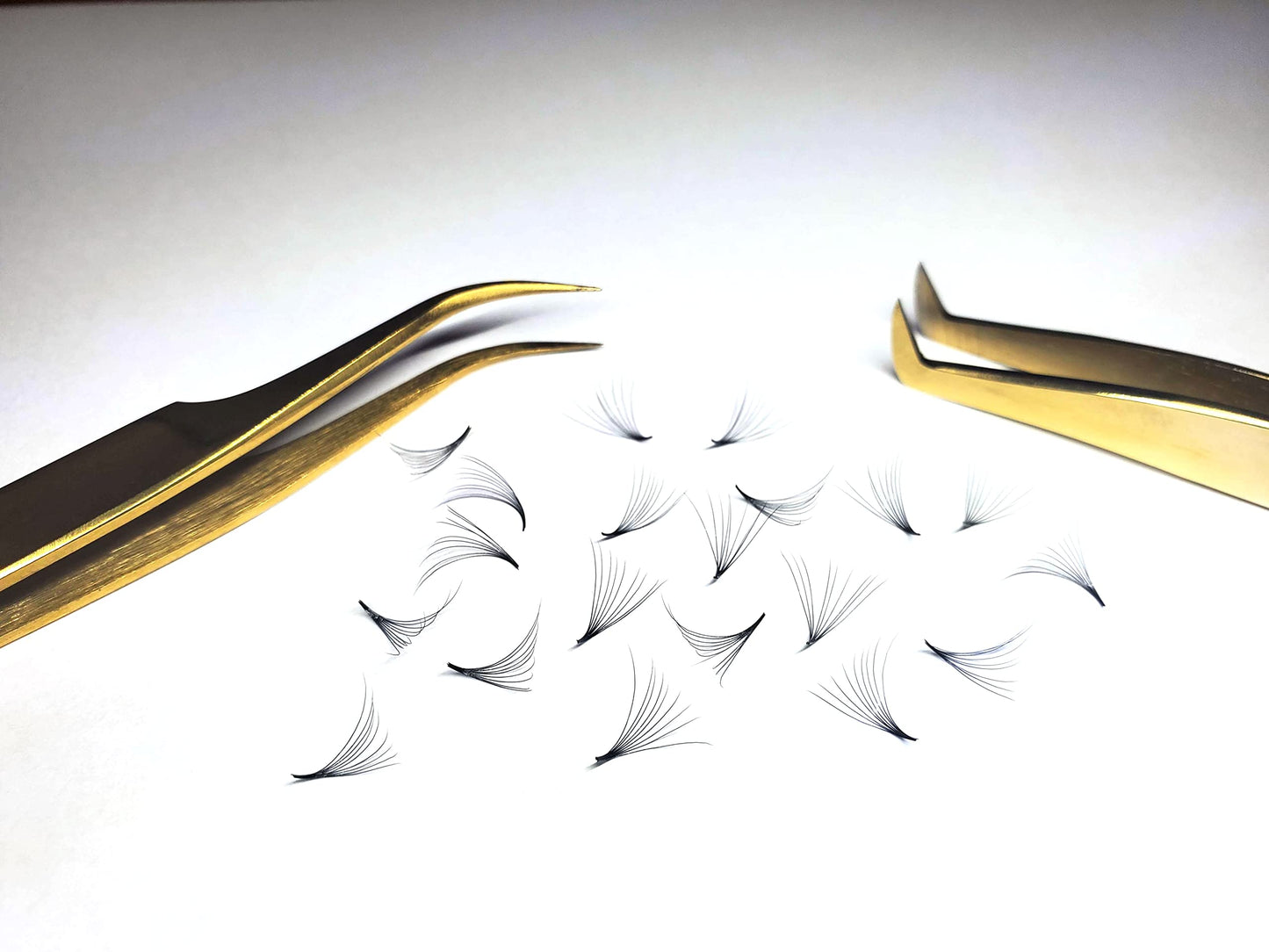 1000 Premade volume fans Mixed lengths 9-16mm loose Fans C, D Curl. Handmade eyelash extensions supplies Russian volume lash Wispy promade fan 4D 5D 6D 7D 8D 9D 10D (10D 0.07 - Curl D)