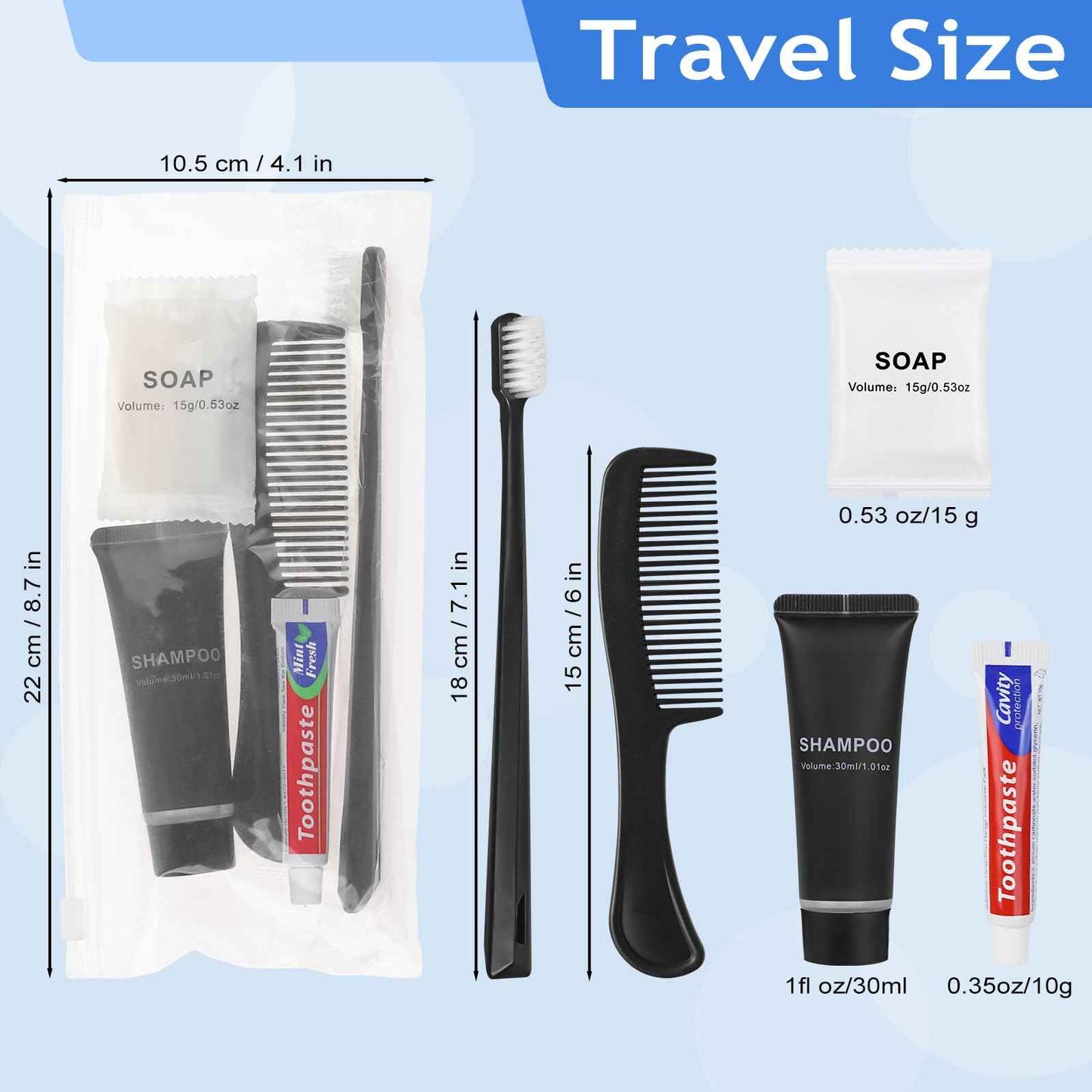 LLHQAMT Hygiene Kit, Personal Hygiene Kit with Individual Package, Bulk Hygiene Supplies are Suitable for Travel, Hotel, Camping, Household (12 Set)