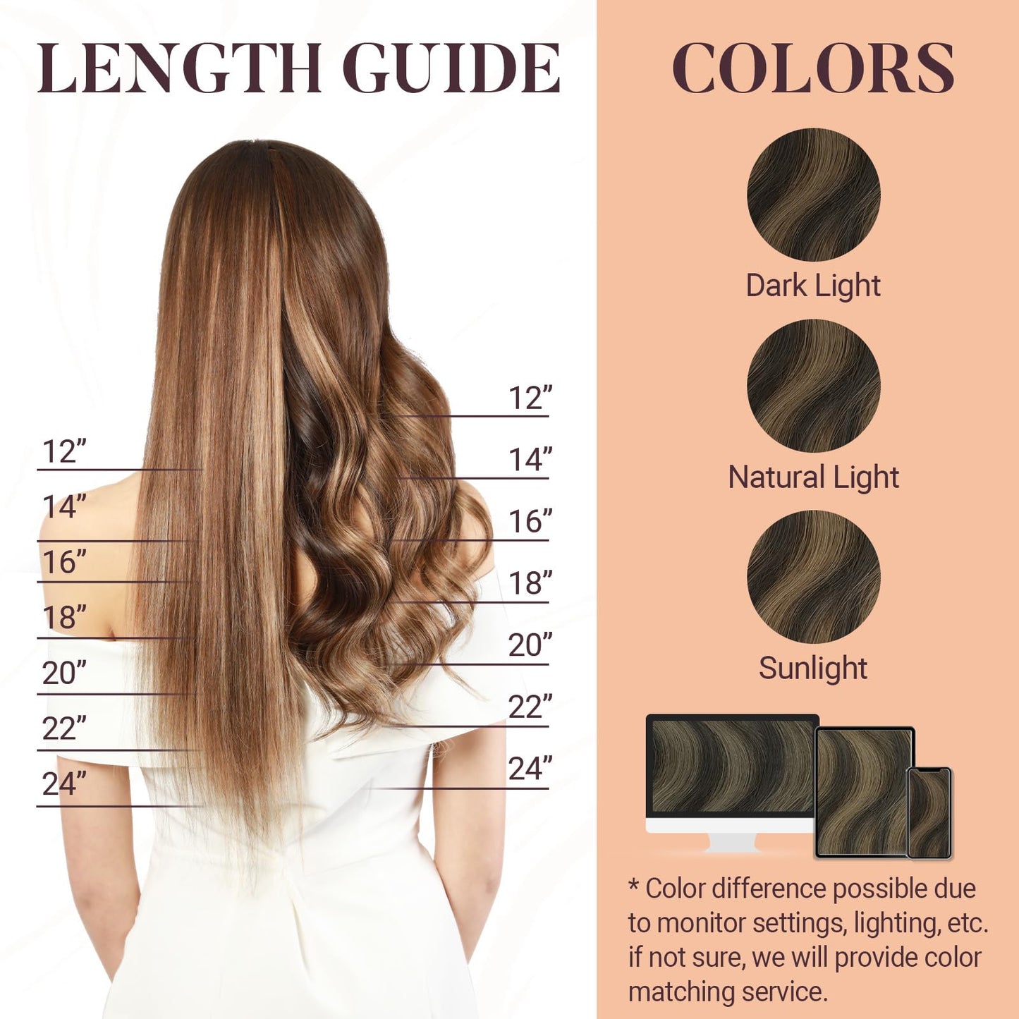 MAXITA Microlink Hair Extensions Human Hair Balayage Dark Brown Mixed Chestnut Brown Micro Bead Hair Extensions Real Human Hair, 50g/50 Strands/Pack, 16 In