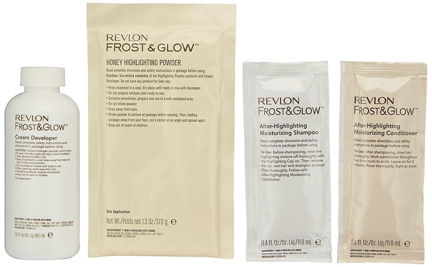 Revlon Color Effects Highlighting Kit, Permanent Hair Dye, For Balayage, Frosting, & Ombre Styling, Ammonia & Paraben Free, 20 Blonde, 8 Oz (Pack of 1)