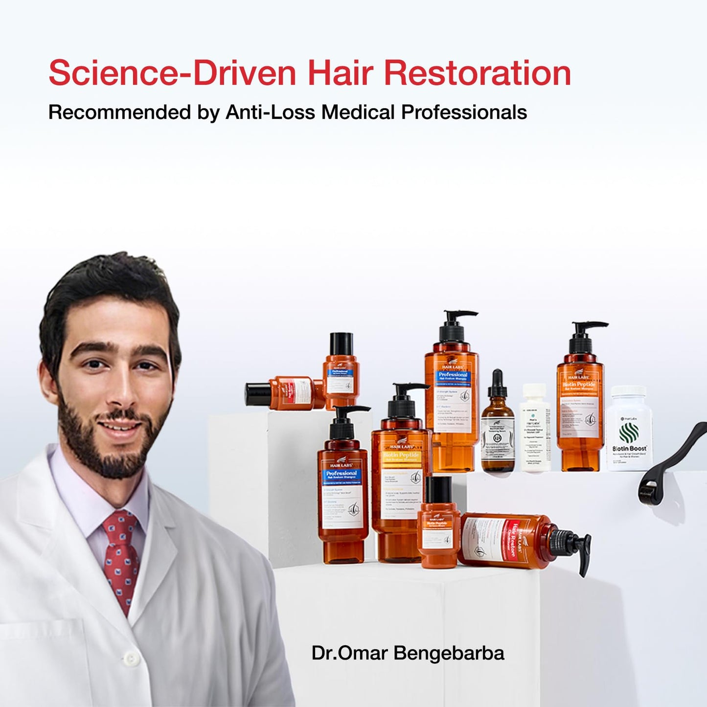 Hair Labs Hair Conditioner for Dry Damaged Hair, Keratin & Biotin Conditioner for Men and Women, Sulfate Free Deep Moisturizing Conditioner for Breakage, Frizz & Thinning Hair, 7 Fl Oz
