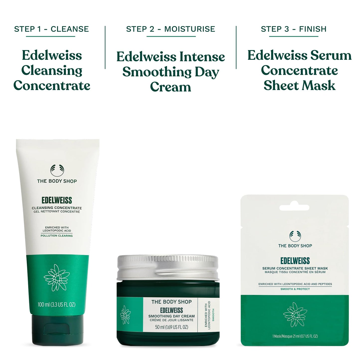 The Body Shop Edelweiss Intense Smoothing Cream – Nourishing Day Cream – Moisturizes and Hydrates Skin – Vegan – 50ml