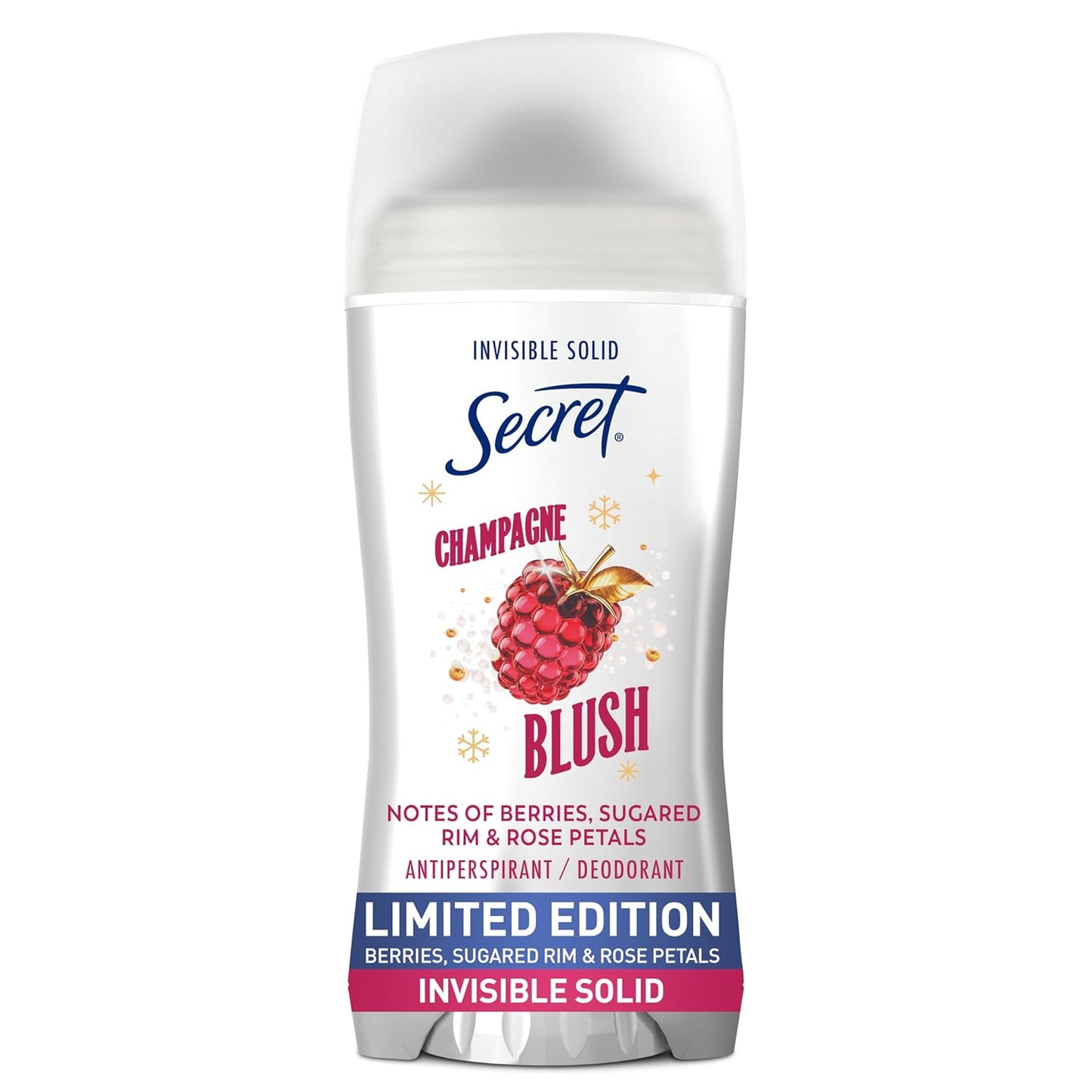 Secret Fresh Antiperspirant Deodorant for Women, 72hr Breathable Sweat & Odor Protection, Instant Freshness & Gentle, PH Balancing Minerals, Invisible Solid, Sweet Nectarine Scent, 2.6 oz