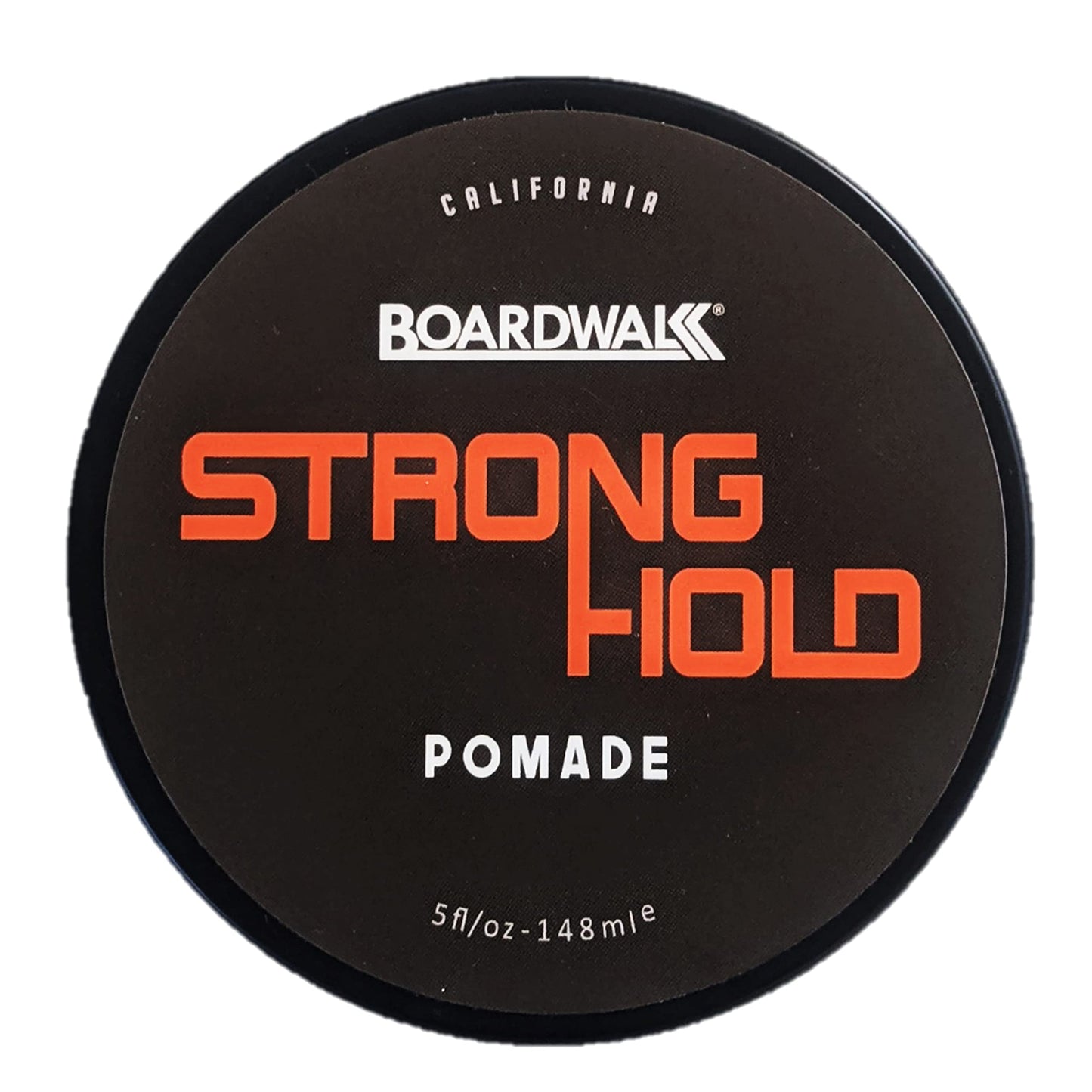 Boardwalk Pomade Strong-Hold 5oz Water Soluble Aloe Castor Oil Vitamin B-5 Anti-Dandruff Vegan for Men and Women