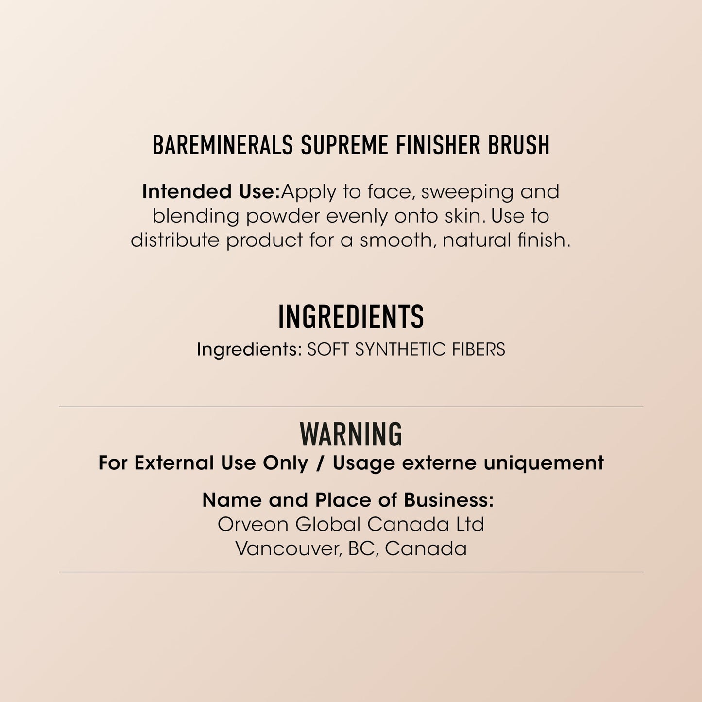 bareMinerals Supreme Finisher Powder Brush, 1 count