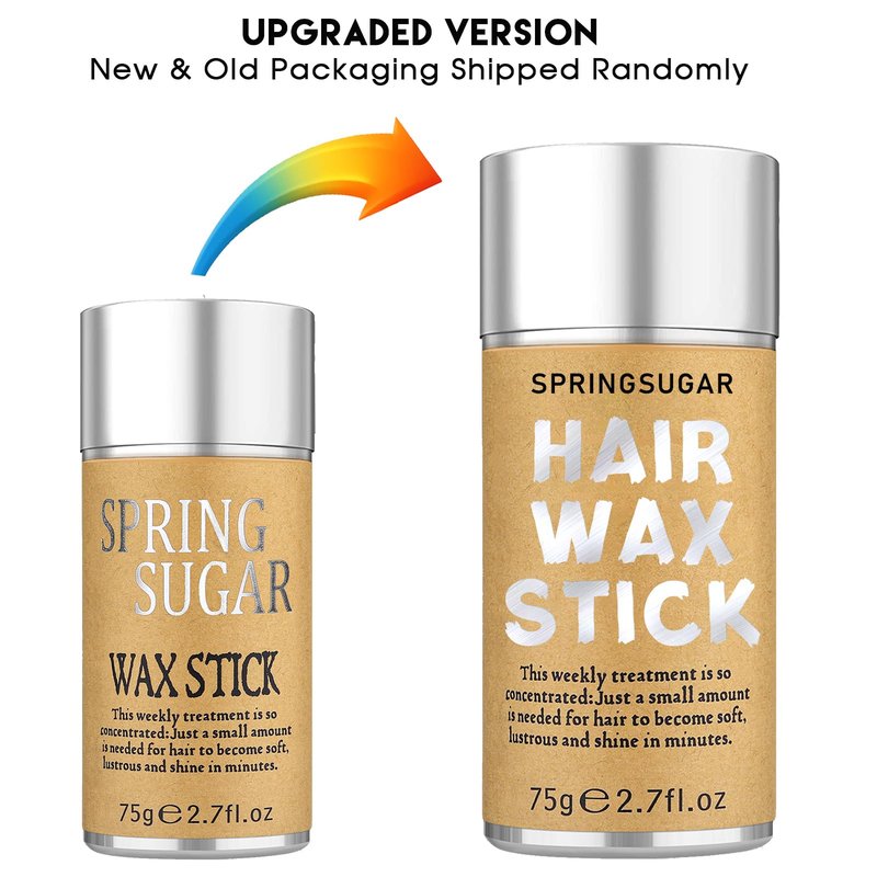 Slick Back Hair Brush & Hair Wax Stick Set for Slick Back – Boar Bristle Hair Brush for Sleek, Control, Flyaways & Baby Hairs – Slick Back Brush for Women, Dancer, Cheer