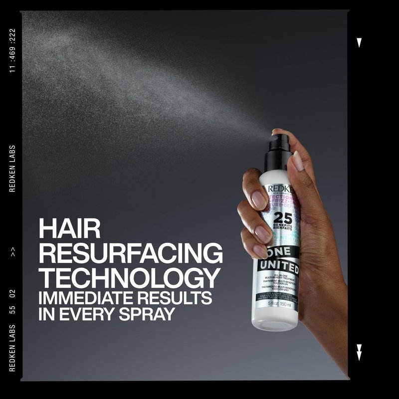 Redken One United All-In-One Leave In Conditioner - Multi-Benefit Leave In Treatment For All Hair Types, Heat Protectant and Detangler Spray, Paraben-Free, 1 Fl Oz