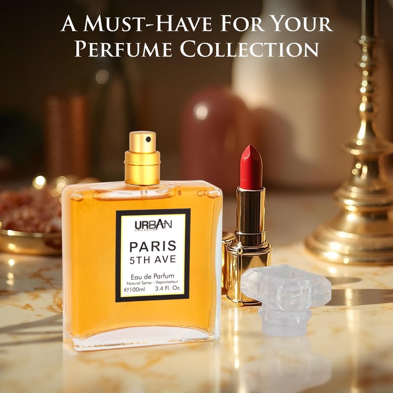 Paris 5th Avenue for Women Eau De Parfum - Top Notes of Aldehydes, Neroli, Ylang Ylang, Bergamot & Peach - Base Scents From Vetiver, Patchouli, Oakmoss, Sandalwood & Vanilla - Elegant 100ml Bottle