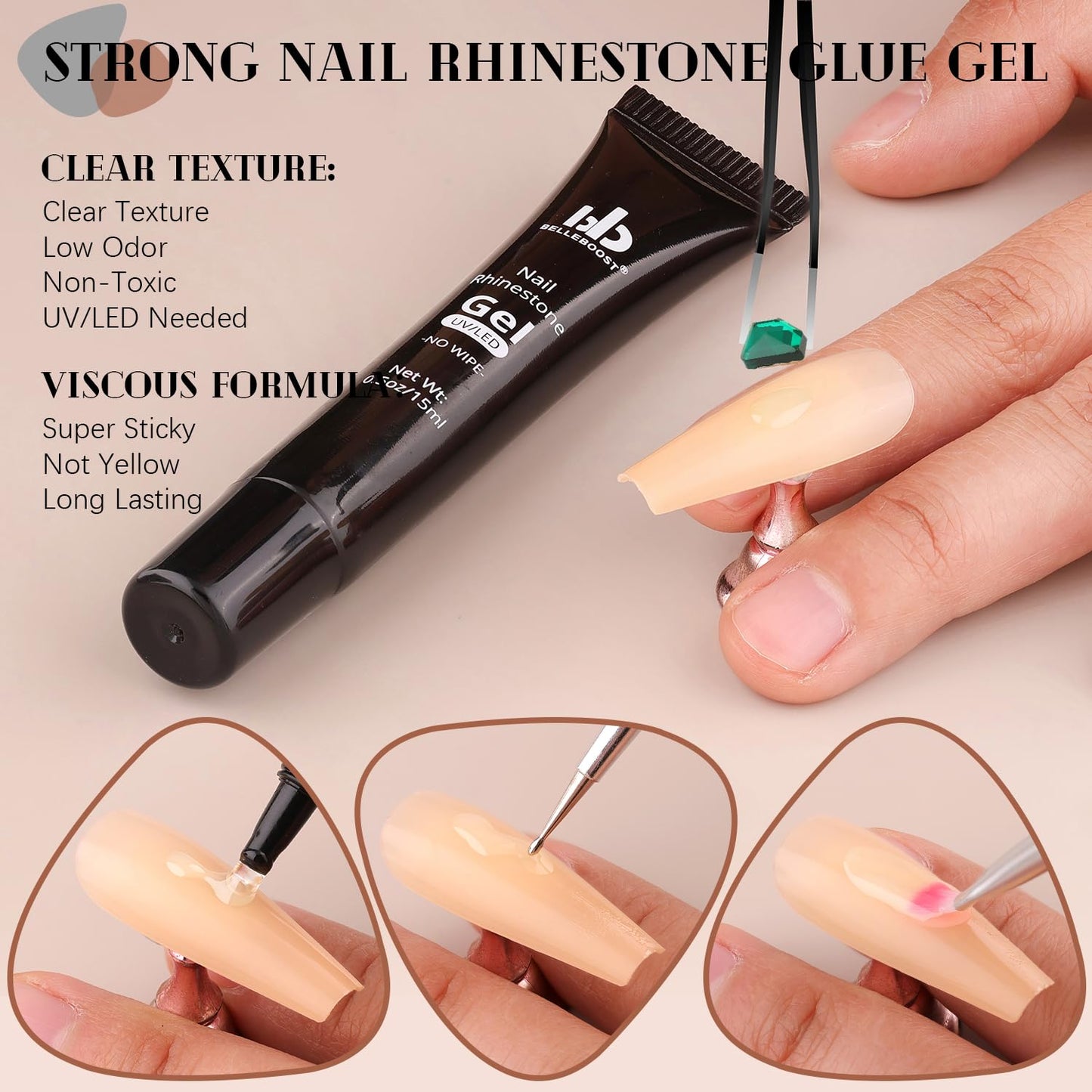 3220Pcs Champagne Gold Nail Rhinestones 120Pcs Multi Shapes Flatback Gems Charms Crystal+3100Pcs 1.5-4mm Round Beads, Glass Diamond Gemstones for Bedazzling Acrylic Nails Decoration