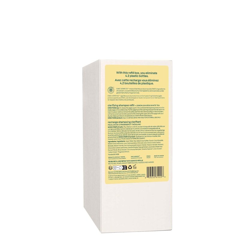 Clarifying Hair Shampoo - Plant-Based & EWG Verified | Lemon Leaves & White Tea, 67.6 Fl Oz