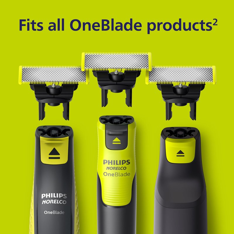 Philips Norelco OneBlade 360 Blades, Genuine Replacement Blades for OneBlade Electric Shaver and Trimmer, Durable Stainless Steel, 5 Pack, QP450/80