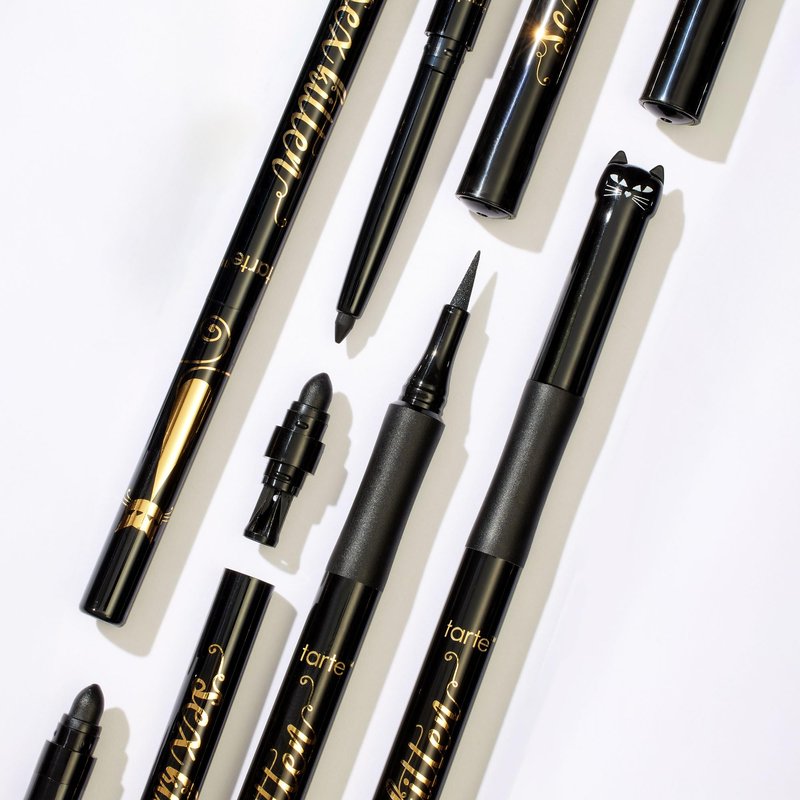 tarte sex kitten liquid liner – Liquid Eyeliner Pen with Castor Oil for Bold, Nourished Lashes, Waterproof, All-Day Wear, Easy to Apply, Vegan & Cruelty-Free, full size, black