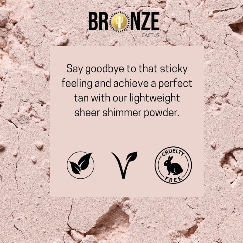 Bronze Cactus Quick-Dry Post-Tan Powder & Brush (Without Brush)