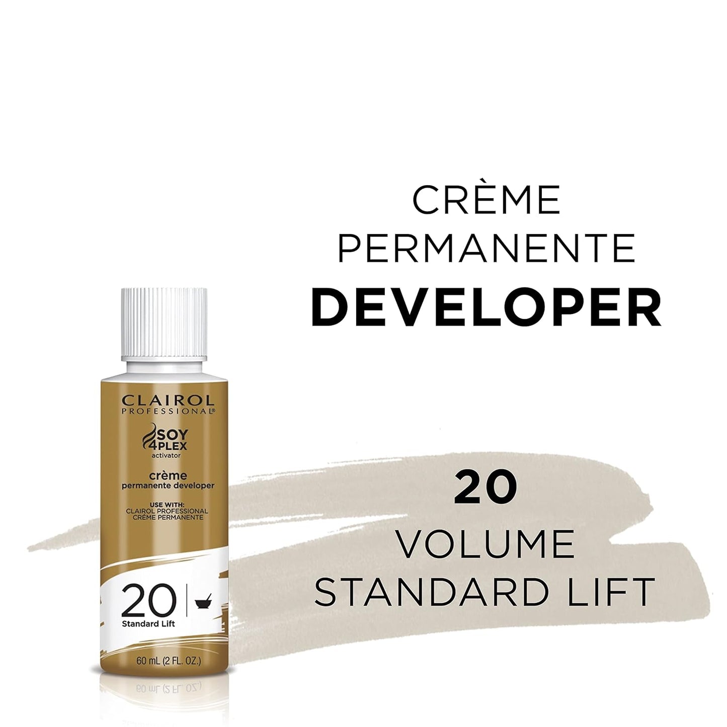 Clairol Professional Crème Permanente 20 Volume Hair Developers | For Coloring, Lightening & Lifting with Deep Conditioning Formula | Packaging May Vary