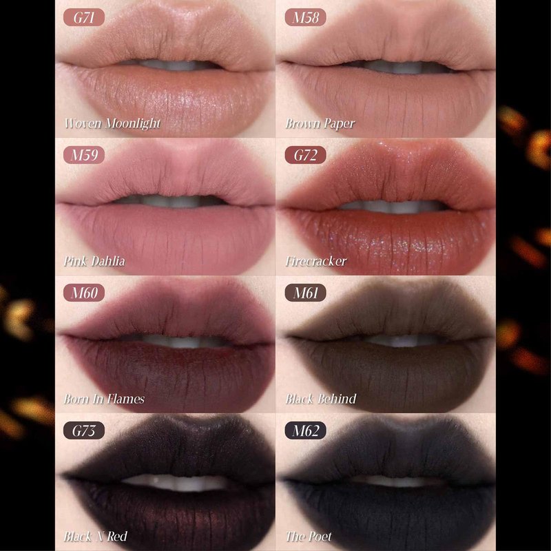 GIRLCULT Matte Lip Stain – Lightweight Velvet Lip Tint, Soft Matte Liquid Lipstick, Transfer-Resistant, Buildable Color, Comfortable Wear (M60)