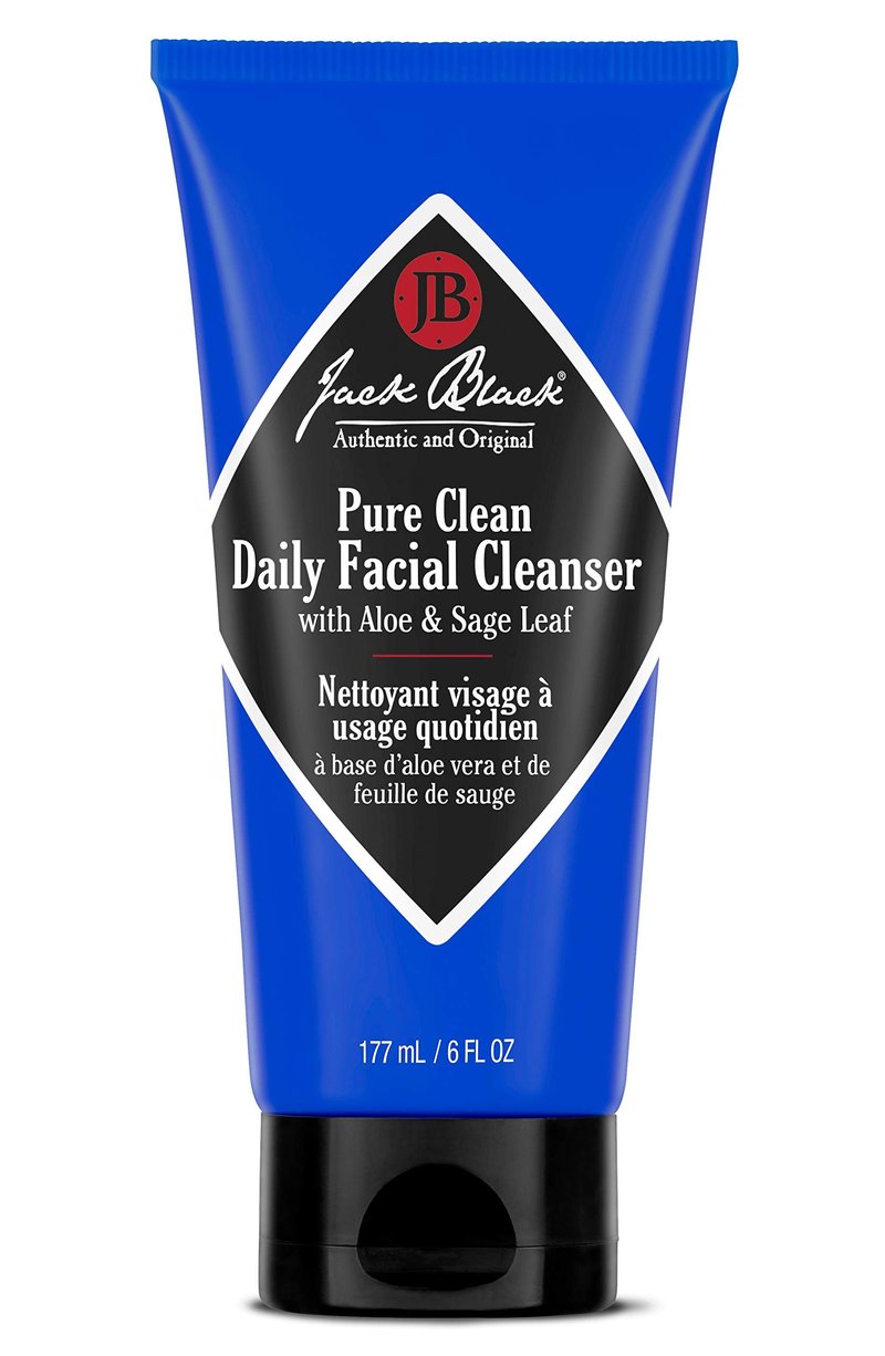 Jack Black Pure Clean Daily Facial Cleanser for Men - Mens Face Wash, Jack Black Face Wash Men's, Face Wash for Men, Face Cleanser for Men, 2-in-1 Mens Facial Cleanser & Toner, Gifts for Men, 6 Fl Oz