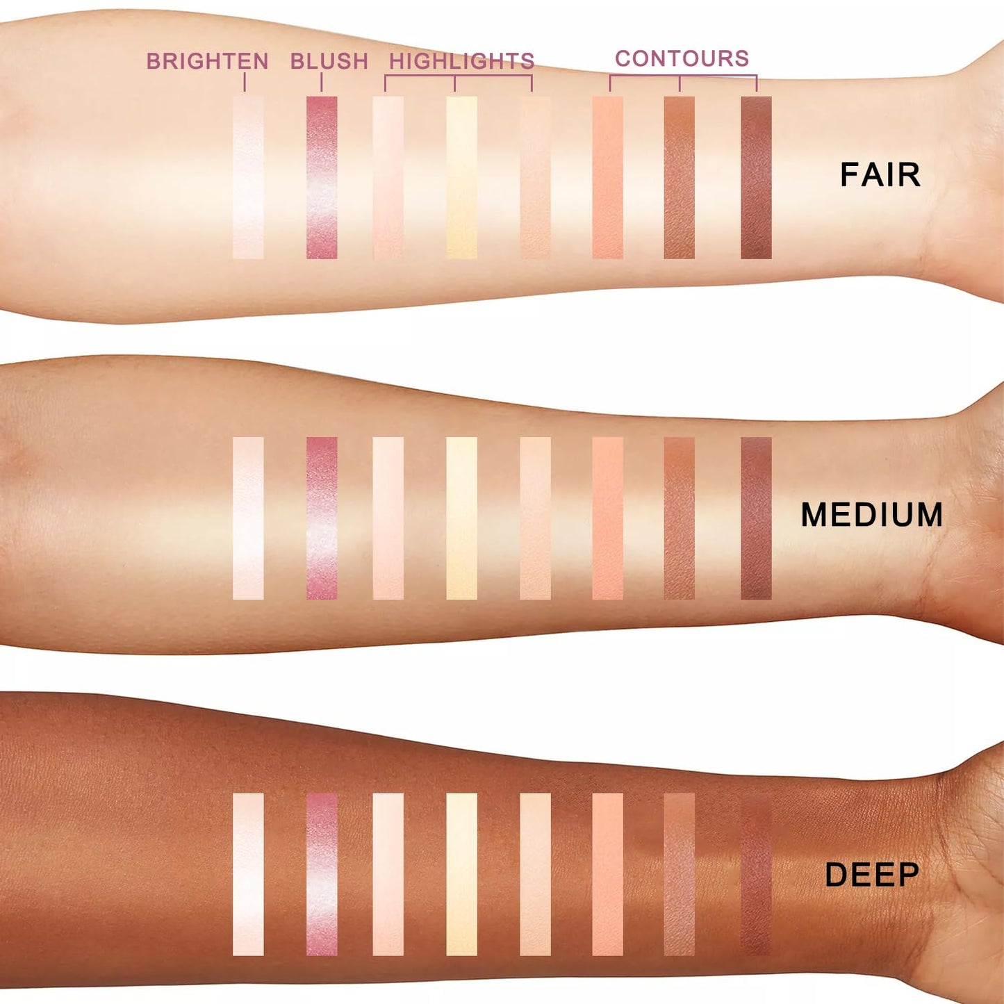 Cream Contour Palette - 8 Colors Vegan Highlighting Makeup Kit | Hypoallergenic & Cruelty-Free