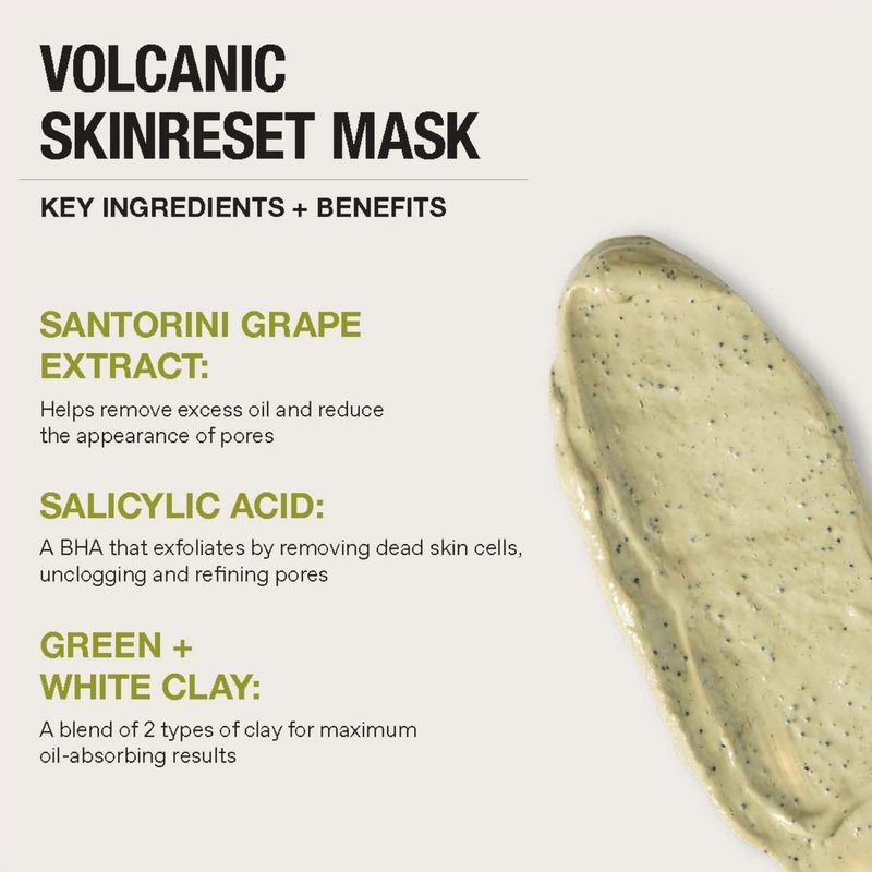 KORRES Santorini Grape Skin Refining Mask With Volcanic Sand, Activated Carbon Capsules And Salicylic Acid BHA For Pore Appearance, Gentle Exfoliation And Smoother Look, Vegan Skincare, 2.36 Fl Oz
