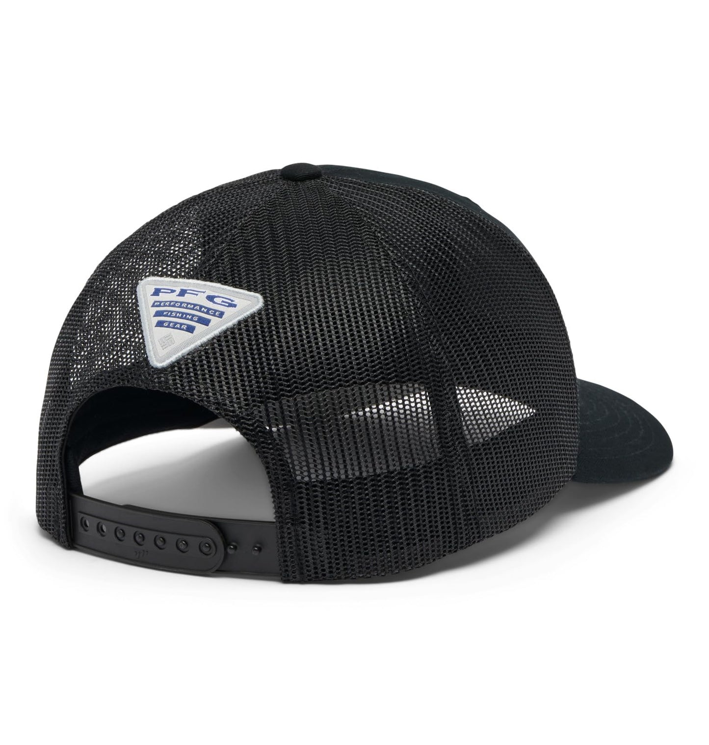 Columbia Unisex Unisex PFG Fish Flag Mesh Snap Back Hat, Black/Black/Cool Grey, One Size
