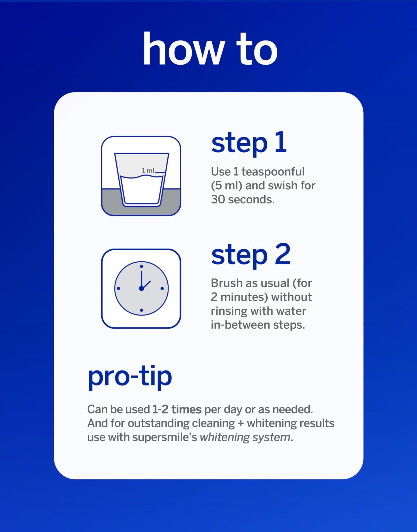 Supersmile Whitening Pre-Rinse, Original Mint, Alcohol-Free, 16 Fl Oz