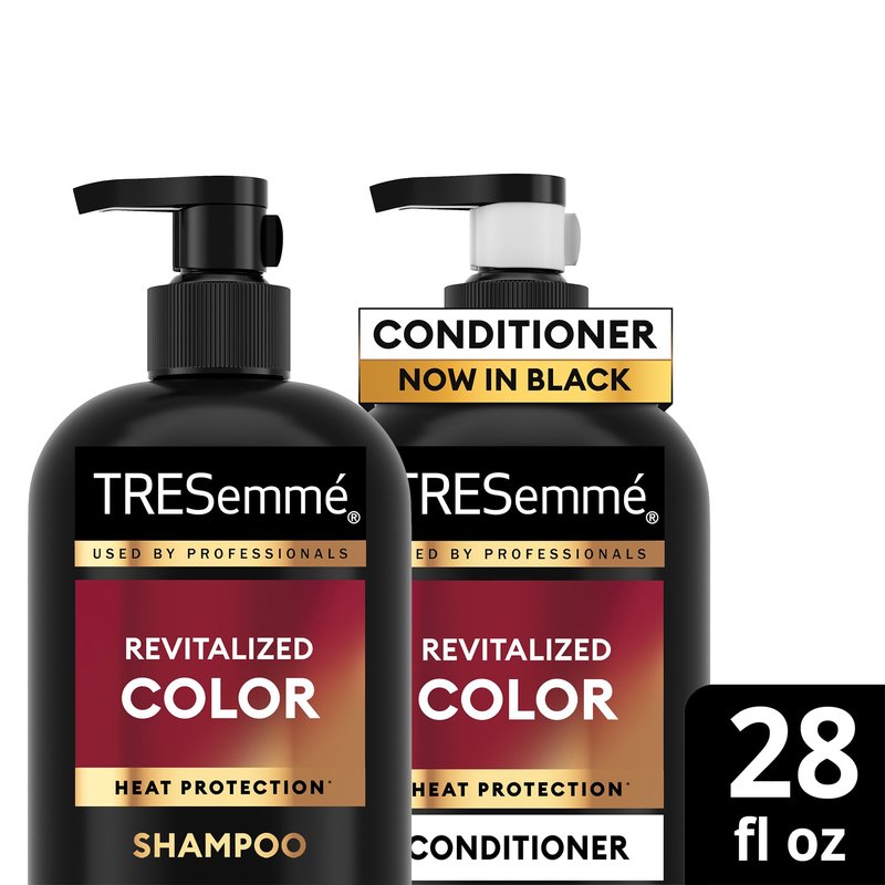 TRESemmé Shampoo and Conditioner, Revitalized Color + Antioxidant Infusion for Color-Treated Hair, Heat Protection, 28 Oz Ea