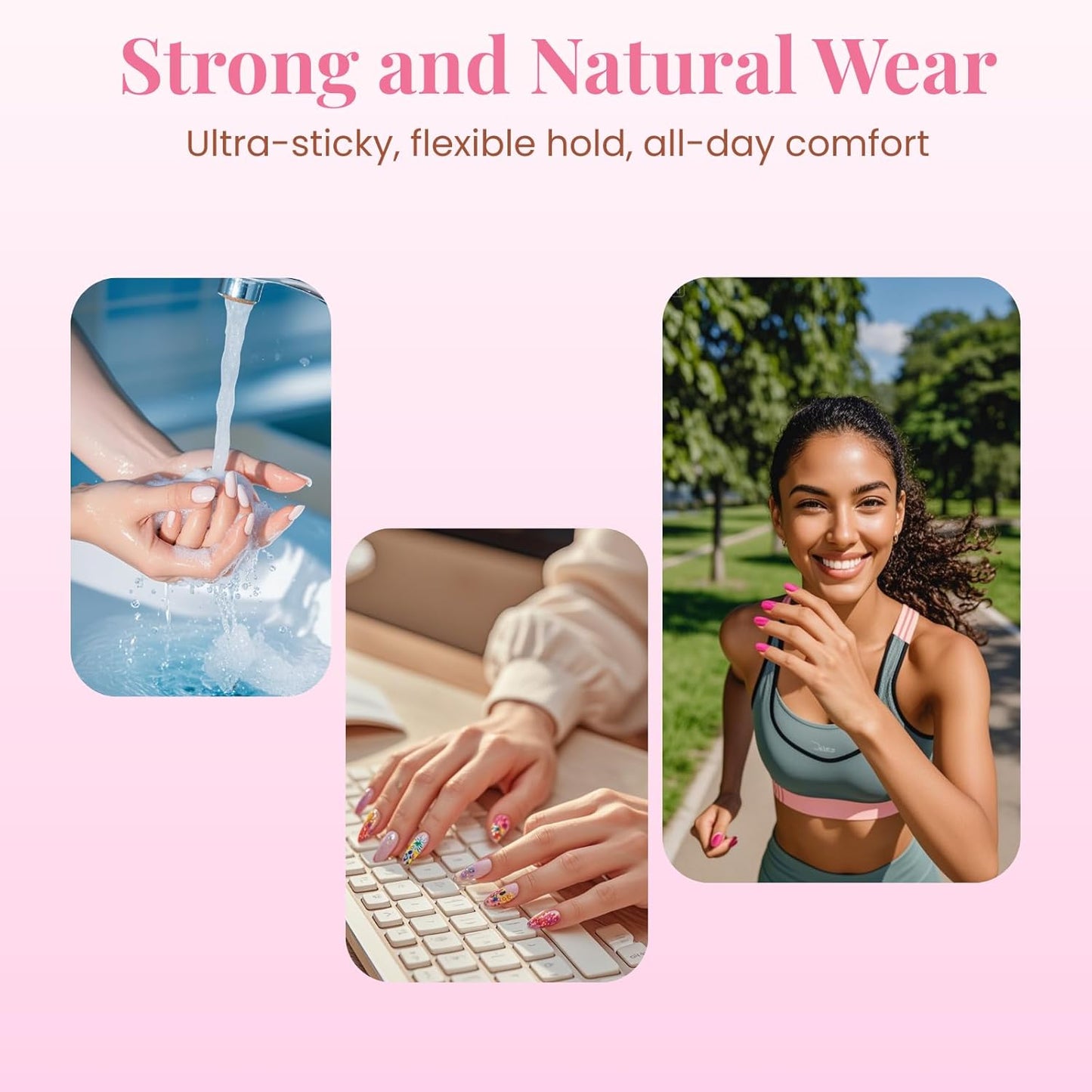 Super Strong Nail Glue for Acrylic Nails Press on Nails Professional Nail Glue for Nail Tips Fake Nails False Nails Long Lasting for Stick On Nails Broken Nails 0.07oz 12pcs