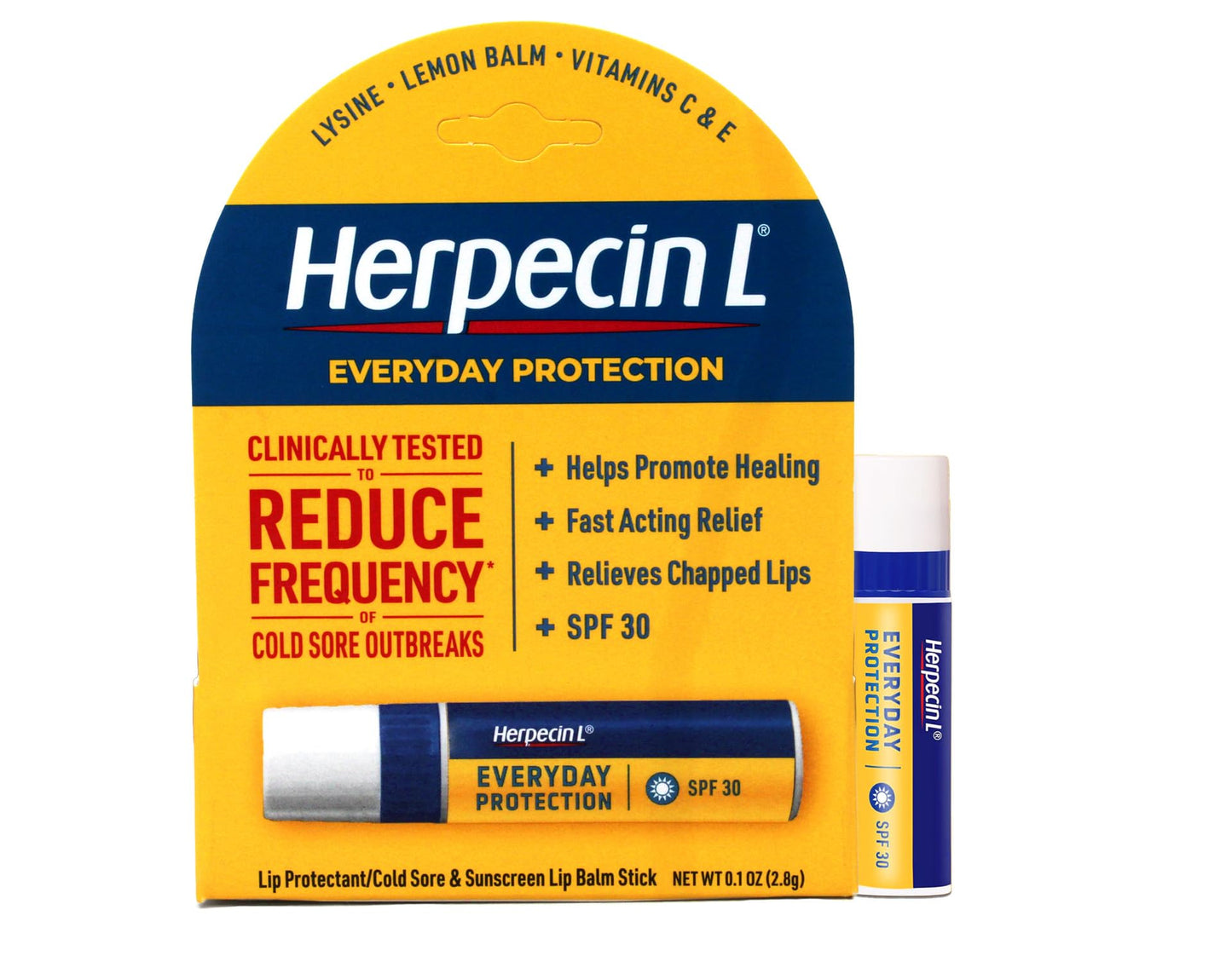 Herpecin-L Everyday Protection SPF 30 Lip Balm 0.1 Oz. - Pack of 6