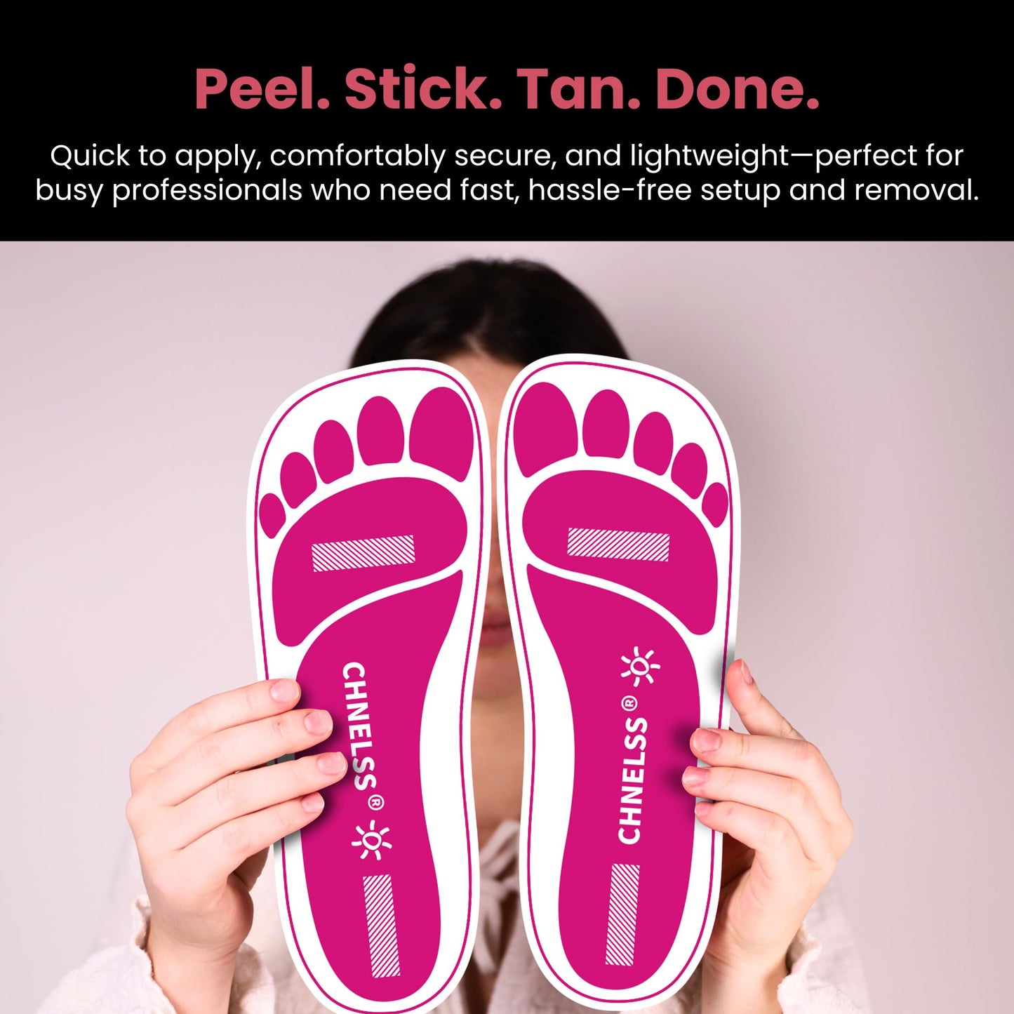 Pink 60Pairs(120Feets)Disposable Spray Tanning Feet Pads for Hygienic Foot Protectors,Comfortable & Hygienic Spray Tan Pads Feet-Specifically for the Spray Tanning Industry or Salon,One Size-Non Slip