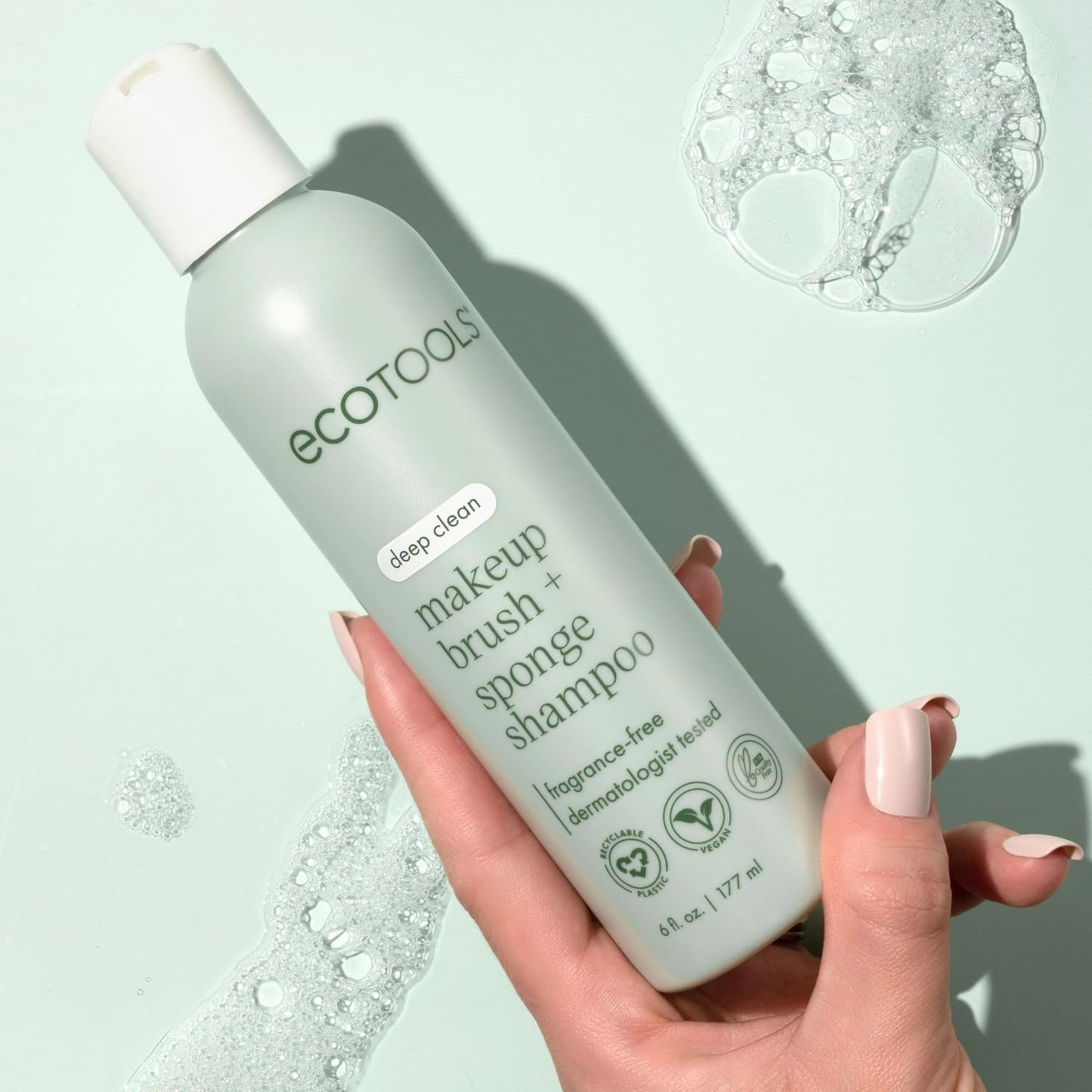 EcoTools Daily Makeup Brush Cleanser Spray, Quick Drying, Fragrance Free & Dermatologist Tested, Travel Size, TSA Approved, Cruelty-Free & Vegan 3 fl oz./89 ml. Bottle