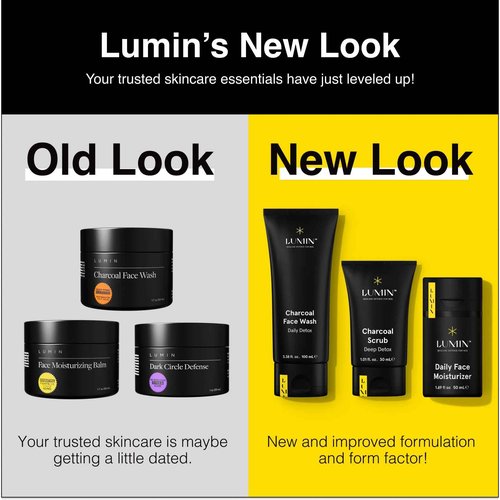 Lumin Daily Face Moisturizer for Men – Lightweight Hydrating Cream with Niacinamide, Men’s Face Lotion for Normal, Combination & Sensitive Skin, Korean Skincare, Smooth & Nourishing, 50ml