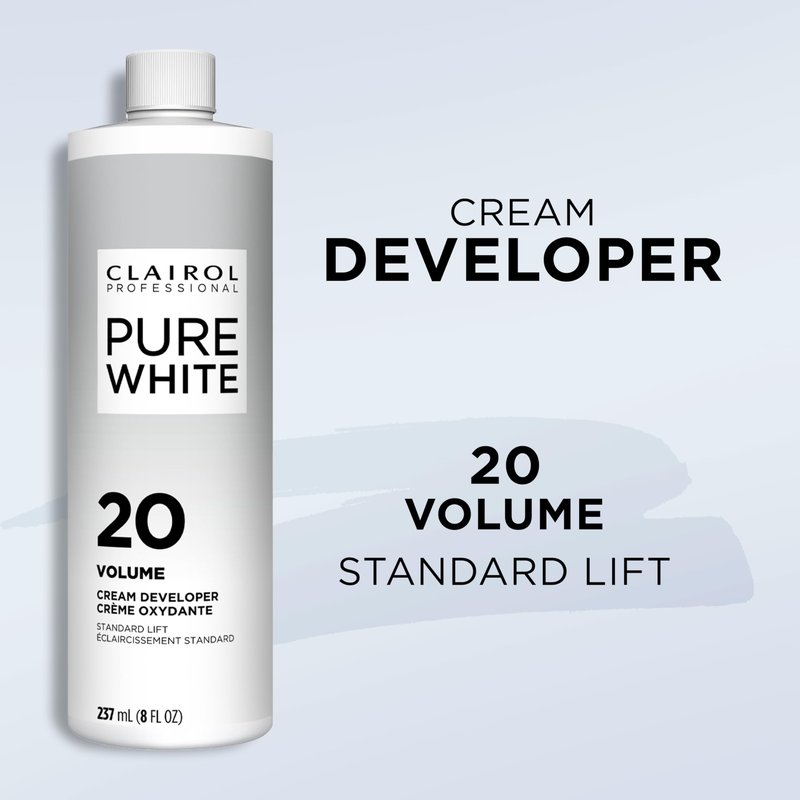 Clairol Professional Pure White 20 volume Crème Developer, 2 oz