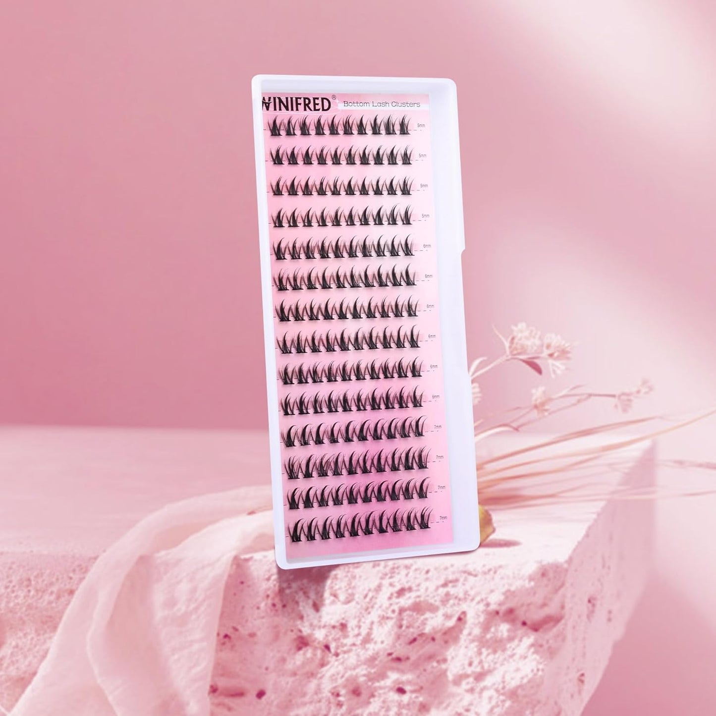 Winifred Bottom Lash Clusters Thick Volume Lower Lash Extension DIY Individual Lashes Bottom Clusters Lashes for Cluster Eyelash Extensions (168pcs)
