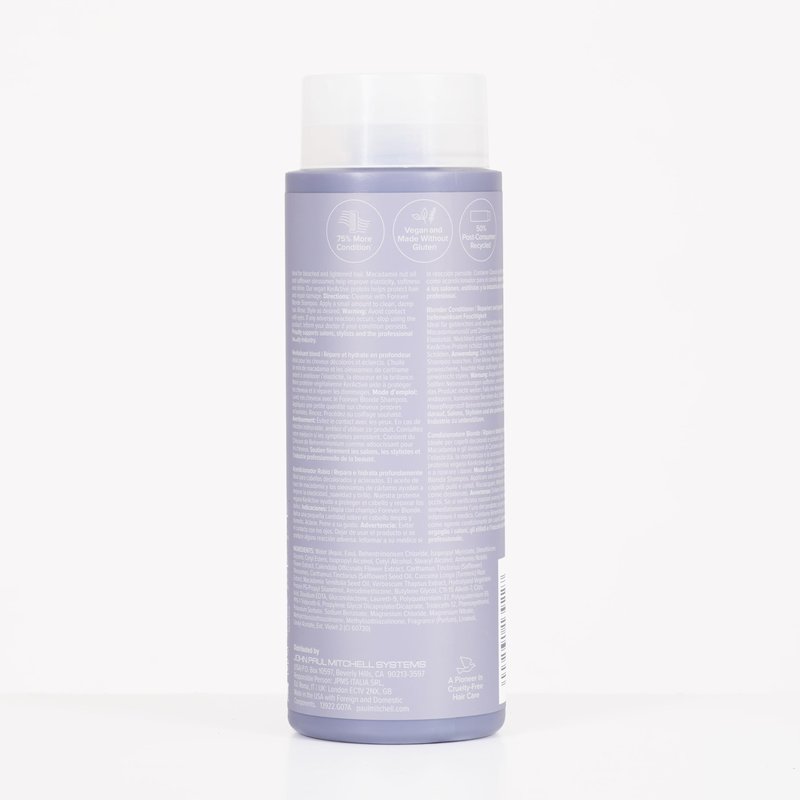 Paul Mitchell Forever Blonde Conditioner, Repairs + Deeply Hydrates, Ideal For Bleached + Lightened Hair, 10.14 fl oz