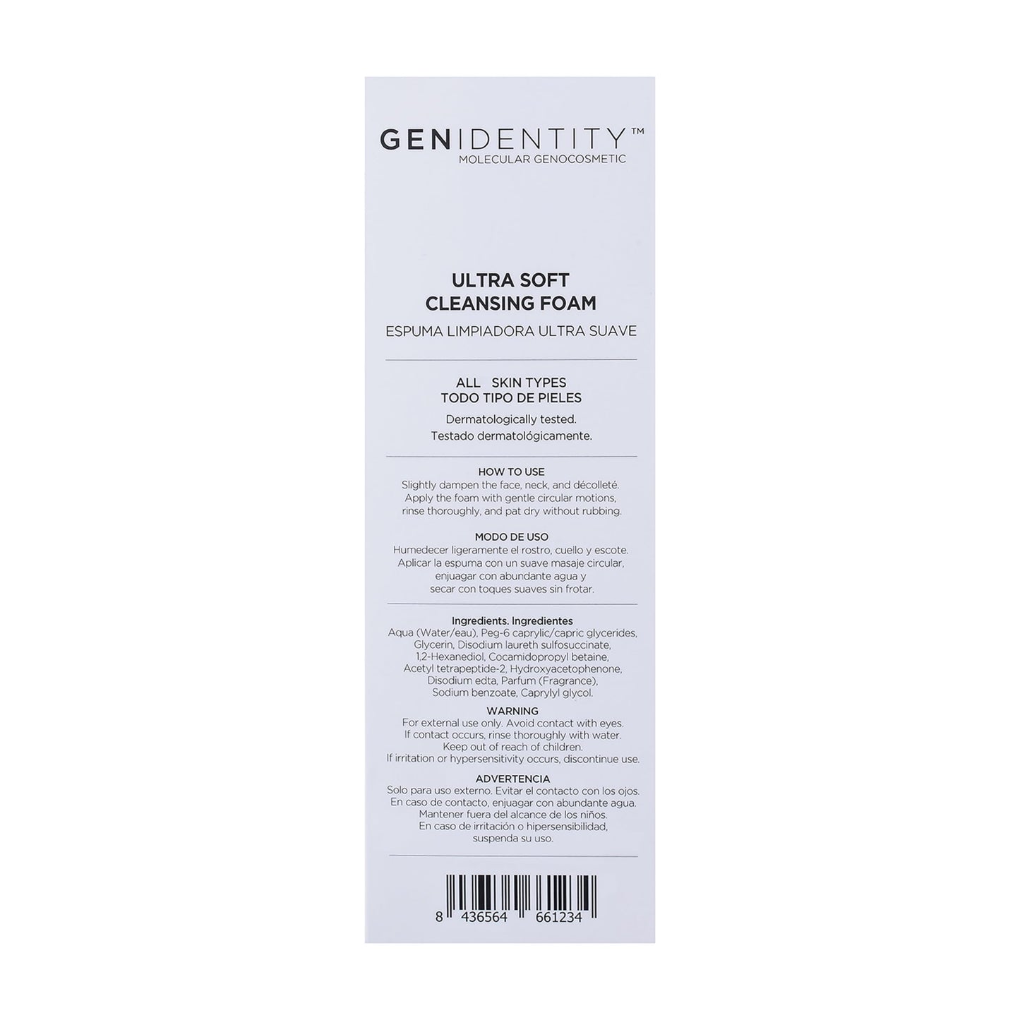 Gen Identity Ultra Gentle Cleansing Foam - Face Wash for Women - Detoxifying and Mattifying Facial Cleanser - Face Wash Removes Impurities - 6.8 oz