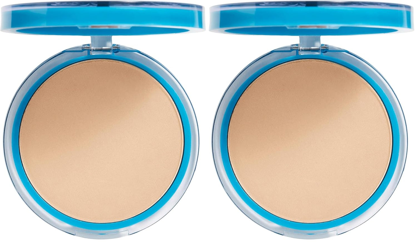 COVERGIRL Clean Matte Pressed Powder, Oil Control Powder, 1 container, .35 Fl Oz, Face Powder, Oil Free Loose Powder, Matte Finish, Lightweight, Shine Free Formula, Leaves Skin Smooth and Clean