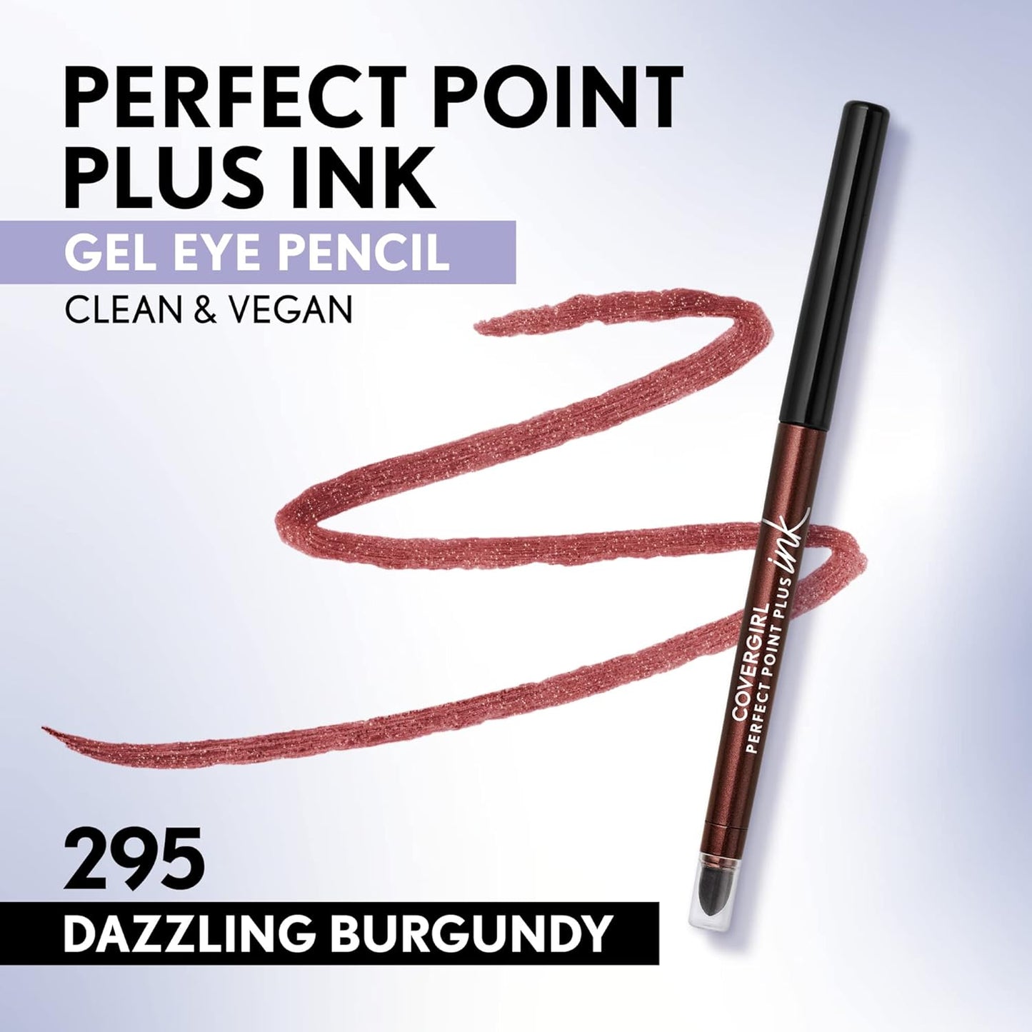 COVERGIRL Perfect Point Plus Ink Gel Eye Pencil, Pigmented, Long-Wearing, Vegan Formula, Matte Jet Black 275, 0.01oz