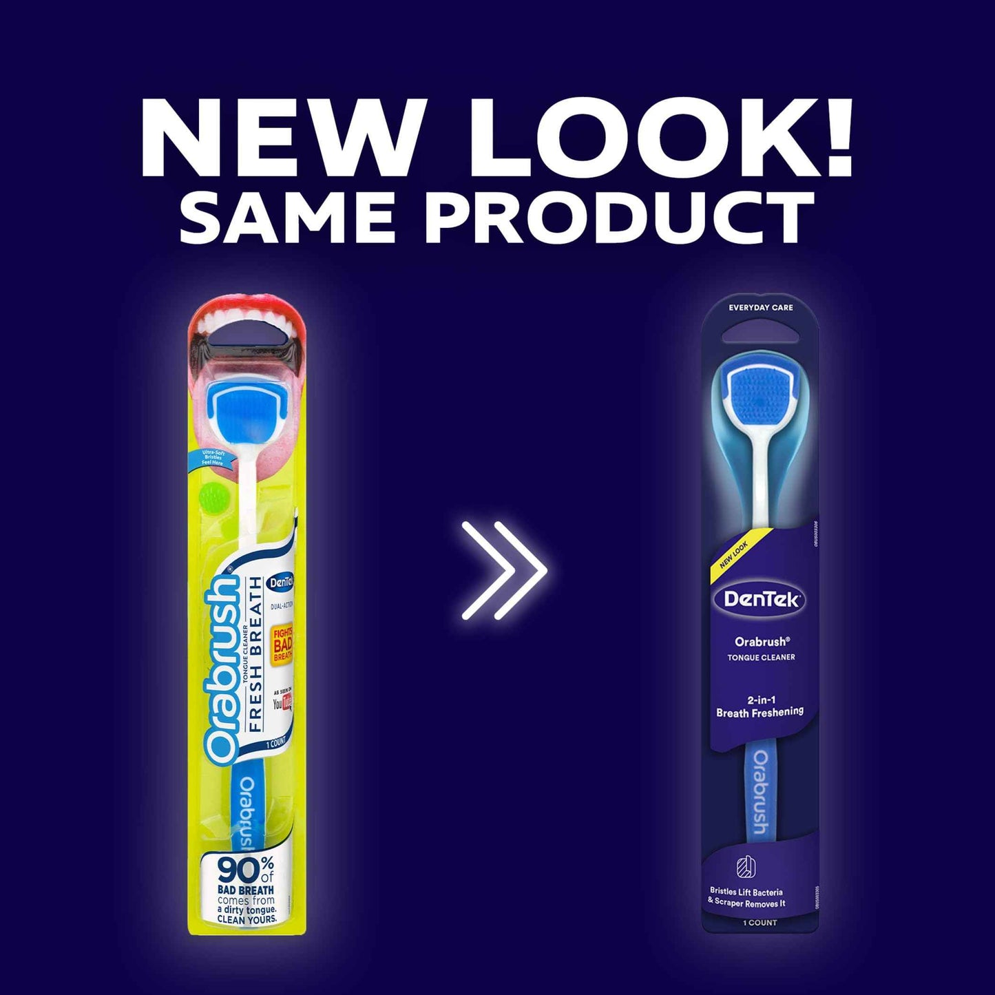 Orabrush Tongue Scraper, Multi, 4 Count