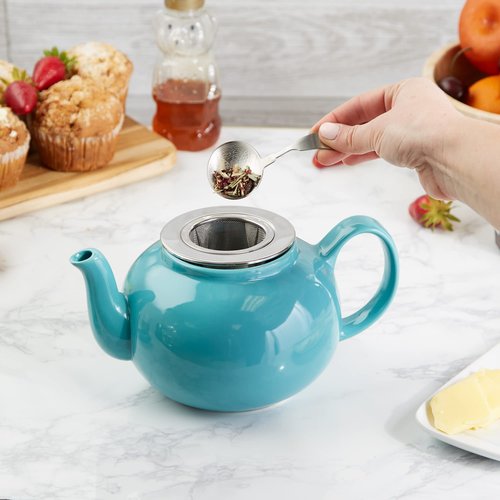 RSVP International Endurance Kitchen Collection Measuring Tools, Dishwasher Safe, Mini Oval Tea Scoop, Stainless Steel