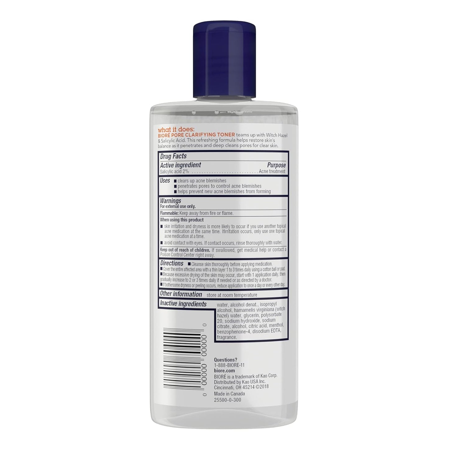 Biore Clear & Breathable Cooling Cleanser with Witch Hazel, Acne Treatment for Face, Face Scrub for Oily Skin, Salicylic Acid Cleanser, 6.77 Oz