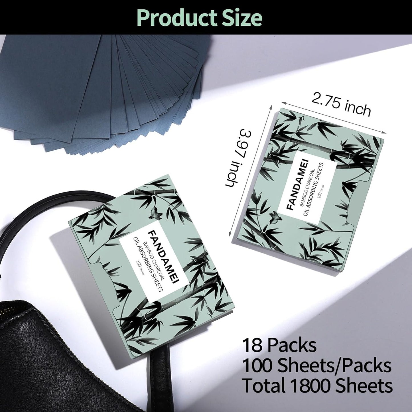 FANDAMEI 600 Counts Oil Blotting Sheets For Face, Blotting Paper for Oily Skin, Oil Control Film, Oil Absorbing Sheets For Face, Oil Absorbing Tissues, Oil Blotting Papers