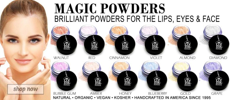 LIP INK Brilliant Magic Makeup Powder - Red | Natural & Organic Makeup for Women by Lip Ink International | 100% Organic, Kosher, & Vegan