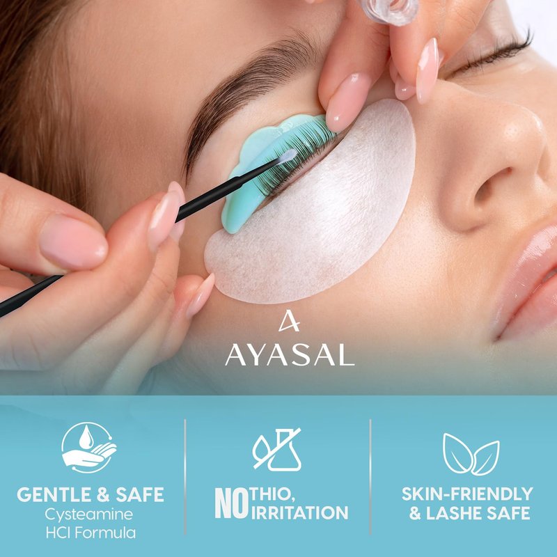 AYASAL Lash Lift Kit: Korean Thio-Free Formula Eyelash Perm Kit with Clear Step-by-Step Process, Gentle & Long-Lasting At-Home & Salon-Style Lash Lift Results, 6 Applications