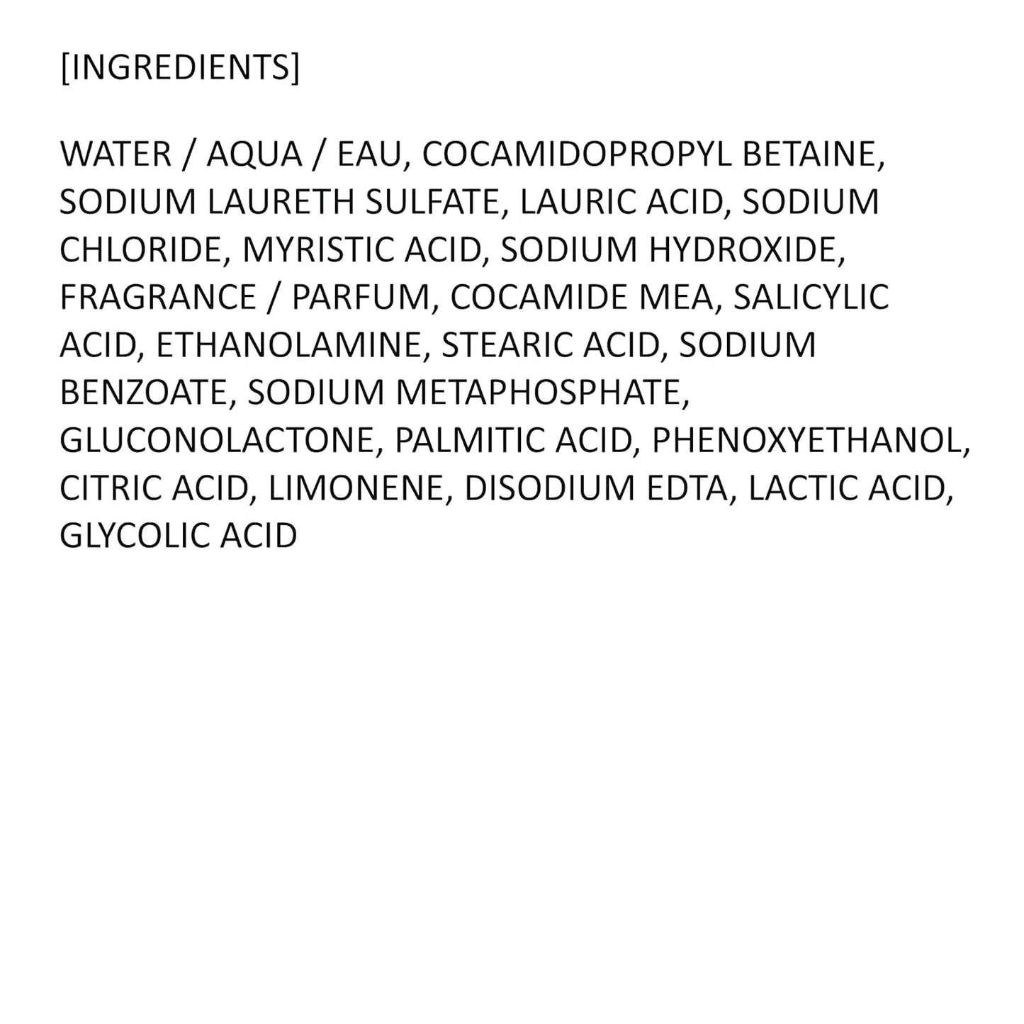 Herbal Grapefruit Body Wash for Acne-Prone Skin - Mild Exfoliating Cleanser with Salicylic Acid & AHA | 17.6 fl oz