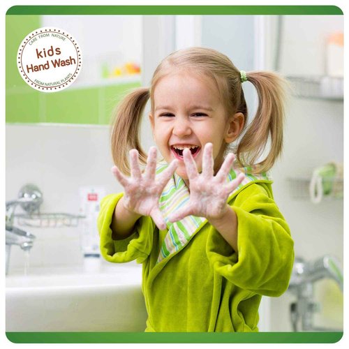 WBM Care Baby Natural Liquid Hand Soap 6.8 oz (Pack of 3) | Gentle Hand Wash with Honey, Wheatgerm & Organic Olive Oil | Moisturizing, Non-Toxic, Safe for Sensitive Skin